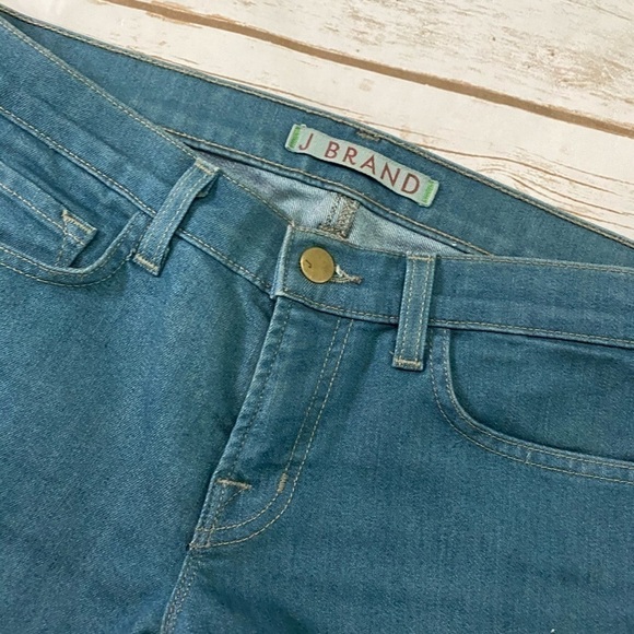 J Brand Teal Side Zipper Jeans - Picture 4 of 6